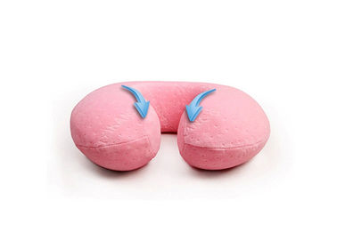 De roze van het het Geheugenschuim van het Luxefluweel Kleine Grootte van de het Hoofdkussenreis voor Jonge geitjes