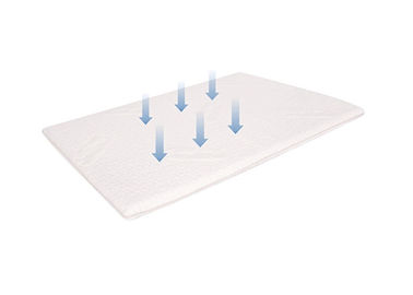 De witte Klantgerichte Badmatten van het het Geheugenschuim van de Bamboevezel Antislip